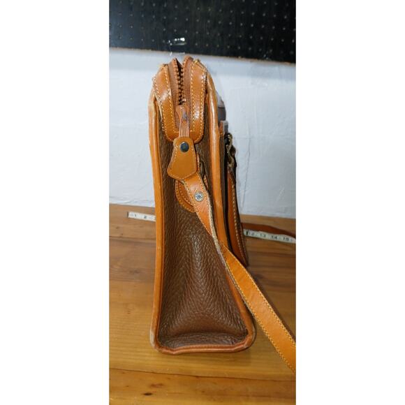 Dooney Bourke Vintage All-Weather Leather Briefcase Messenger Bag Used Good Cond - Picture 4 of 16